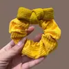 Elástico de Pelo Tejido con Lazo Elegante Coreano para Mujer, Cuerda para el Cabello de Alta Gama para Cola de Caballo Baja