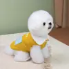 Ropa para perro mascota con estampado de dibujos animados, abrigo de algodón a la moda con bloques de color, ropa a prueba de frío para gato, estilo otoño e invierno 26 Abrigo de algodón Oso Cereza