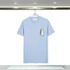 260g Novo Produto de Exportação Camiseta Casablanca de Manga Curta com Estampa de Logo de Letra e Camiseta de Manga Curta com Gola Redonda