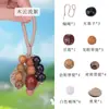 Sinos Pendentes de Casca de Fruta Natural, Sinos de Vento Artesanais, Enfeites Naturais Estilo Floresta para Carro, Pingentes para Bolsas Frescos, Decorações Artísticas Atacado