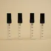 Tubo de Vidrio Graduado con Tapa de Rosca de 5ml y 10ml, Botella Dispensadora de Perfume con Cabezal de Plástico en Spray, Botella Vacía para Muestras de Perfume Líquido