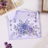 Conjunto de Papel de Carta e Envelope Borboleta Lunar Rosa Púrpura, Papel de Carta Estilo Ins para Presente, Carta Manuscrita Espessa Desenho Animado para Presente, Decoração de Mensagem
