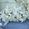 Simulação de flor Estrada para desenhar flores para fileira branco cor adereços de casamento layout plástico decoração de casamento simulação flor linha atacado