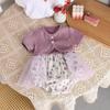 Macacão Macacão de Verão para Bebê, Roupa Fina de Princesa para Engatinhar, Manga Curta Verão Nova Chegada