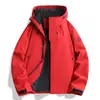 Chaqueta de trabajo funcional 3 en 1 para exteriores para hombres y mujeres, adecuada para primavera y otoño, a prueba de viento y resistente al agua, con estampado de logotipo para montañismo