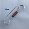 Gancho para loja de roupas Gancho S Cabide de roupas Cabide para lenço lenço de seda Gancho com padrão de madeira Anel redondo círculos Gancho de madeira de faia Cabide de casaco Cabide de calça