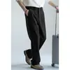 Pantalones rectos de algodón con sensación de nube, amigables con la piel, crujientes, de doble pinza para hombre, Otoño/Invierno 2026, de fácil cuidado, con caída, para ir al trabajo, casual