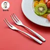 Novo Garfo de Aço de Alta Qualidade em Aço Inoxidável de Alto Valor Estilo Chinês para Casa Hotel Talheres Garfo Fruta Garfo de Sobremesa T178