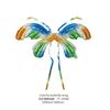 Balão de Asas de Borboleta Coloridas Rede de Asas de Borboleta Vermelha Balão de Filme de Alumínio Decoração de Aniversário Infantil Balão de Barraca