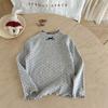 Top de moda versátil de corte ajustado para niña, nuevo para el otoño de 2025, suéter de princesa de moda para bebé, camisa básica de otoño