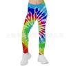 Pantalones de Yoga de Verano Finos para Niñas Transfronterizos Europeos y Americanos Leggings de Ropa Exterior Infantil Estampados 3D Pantalones Ajustados para Niños Grandes