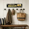 Decoración de bar de cerveza de club casero transfronterizo letrero de lata de cerveza retro 10*37cm letrero de lata placa de hierro