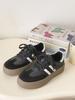 Zapatos de Entrenamiento Moral de Suela Gruesa para Mujer Forrados de Vellón 2025 Nuevos Otoño e Invierno Tenis Casuales Versátiles Blancos para Mujer Zapatos de Algodón