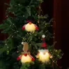 Muñeco de Jengibre Navideño sin Rostro Iluminado con Lentejuelas, Figura Linda de Rudolph, Adorno Decorativo Transfronterizo