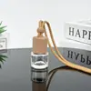 Frasco de Vidro Transparente Cilíndrico 6ML Frasco de Perfume Frasco Vazio Auto-carregável Pingente de Perfume para Carro Aromaterapia para Carro