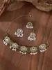 Venta caliente transfronteriza Conjunto de collar y pendientes de gemas bohemias, cuentas, borla, perla, temperamento literario retro