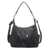 Bolso cruzado de un solo hombro retro simple y moderno con una textura elegante, nuevo estilo de bolso tipo bollo para el verano de 2026, bolso de mano único para mujer