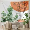Tapeçaria Decorativa de Paisagem Impressa Transfronteiriça, Tecido de Fundo Personalizado para Quarto e Sala de Estar, Revestimento de Parede para Esconder Imperfeições, Pedido Mínimo de Uma Peça