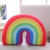 Almohada Arcoíris para Habitación Infantil Almohada Cojín Peluche Almohada para el Cuello Oficina Dormir Juguetes para Bebé Decoración del Hogar