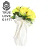 Ramo de rosas artificiales imitación 7 cabezas rosa de Corea del Sur flor de seda flor para dama de honor de boda florista sosteniendo flor fábrica en stock venta al por mayor