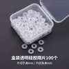 Xiao Accesorios Espaciadores de Silicona Transparente Ultra-Delgados Perla Cristal Oro Plástico Espaciador Cuentas Espaciadoras Cuentas Espaciadoras Juguete