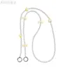 Nueva Cadena para Teléfono Móvil con Forma de Corazón Electroplateado de Tul con Lazo Láser, Cadena de Bolso Versátil Portátil Cruzado para Mujer, Ins