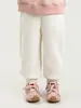 Pantalones de Atar los Pies para Niños Wuli Bu Yi Invierno Nuevo Estilo Con Felpa Cálida Conservación del Calor Pantalones Protectores Casuales Versátiles Pantalones para Niña Pequeña