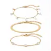 Pulsera de Acero Inoxidable Europea y Americana Transfronteriza que No se Desvanece, Pulsera de Perlas Moderna y Única, Pulsera Versátil para el Viaje Diario para Mujeres
