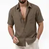 Em Estoque 2026 Camisas Masculinas Mais Vendidas Amazon Cardigãs de Primavera e Outono Wish Versão Europeia Tamanho Grande Aliexpress Camisas Casuais de Manga Curta