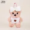 Llavero de Oso con Lazo de Peluche Creativo, Lindo Oso de Dibujos Animados, Colgante para Bolso de Pareja, Regalo de Bajo Precio
