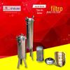 Filtro de saco para óleo de cozinha direto da fábrica Filtro de saco de aço inoxidável Tecido não tecido Equipamento de filtro para mel