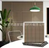 Paneles Acústicos de Rejilla de Listones de Madera de Fibra de Poliéster Transfronterizos, Paneles Decorativos de Madera Tecnológica, Paneles Aislantes de Ruido de Fieltro para Pared de Fondo