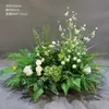Arreglos Florales de Boda Estilo Bosque, Macetas Colgantes, Flores de Seda, Decoraciones de Pasillo, Decoraciones para la Ceremonia de Entrega del Coche de Boda, Escaparates, Plantas Verdes