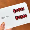 Paleta de Cores de Deus Gato Olho Estilo Francês Unhas Usáveis Feitas à Mão para o Verão, Visual de Luxo, Efeito Iluminador Arte de Unhas Usável