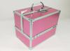 Estuche de Cosméticos para Comercio Exterior de Amazon Estuche de Cosméticos de Doble Apertura de Aleación de Aluminio Caja de Herramientas de Cosméticos Caja para Tatuajes Estuche Profesional de Aluminio