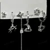 ¡Chica Súper Genial! Set de Aretes de Planeta Cruz Oscura de 6 Piezas Dulce Fresco Fresco Estilo Conjunto de Aretes Aretes