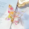 Xinzhimeng Accesorios para el Cabello Estilo Coreano Moda Placa de Acetato Clip de Mariposa Multicolor Niña Lindo Elegante Pinza de Cocodrilo Pinza de Cola