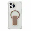 Funda Plegable Transparente Espacial para Teléfono Apple 17 Pro Max iPhone 16 Succión Magnética 15 Agujero Grande 14