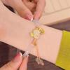 Verano 2022 pulsera de brocado de conejo frontal nuevo trémolo mujeres Colocación de verano y Conejo de Jade Día de San Valentín regalo joyería al por mayor