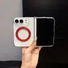 Adequado para iPhone 18 Duo: Suporte magnético giratório 360 graus transparente, acrílico 18D Apple, design minimalista e proteção contra quedas