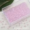 [Venta caliente transfronteriza] Cuentas de cristal puntiagudas de 4 mm de color rojo y rosa, cuentas de diamante, joyería artesanal, cuentas sueltas.