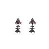 Pendientes de aguja plateada con lazo dulce y fresco, pendientes de hada con espíritu, lindos pendientes de piedra blanca rosa, diseño de nicho, pendientes al por mayor