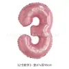 Globos Digitales Versión Americana de 32 pulgadas Globos de Película de Aluminio Oro Plata Decoración para Fiesta de Cumpleaños Boda Día de Año Nuevo Venta al por Mayor