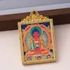 Novo Núcleo de Pintura Thangka Pintado à Mão Ouro Espalhado Raposa Imortal Núcleo de Pintura Thangka Pintado à Mão Ouro Espalhado Raposa de Nove Caudas Raposa Imortal Núcleo de Pintura Thangka