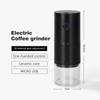 Molinillo de café automático pequeño portátil eléctrico USB recargable para cocina doméstica transfronteriza, máquina de café al por mayor