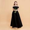 Vestido de Novia Talla Grande para Mujeres Gorditas, 200 Libras, Nuevo Vestido de Novia de Satén 2026 para Fotografía de Viaje, Vestido Ligero de Hombros Caídos, Efecto Adelgazante para Mujeres