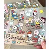 Novos adesivos diários do Snoopy de desenho animado decoração de desenho animado do Snoopy DIY para telefone, agenda, copo d'água, tablet