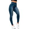 2023 venta transfronteriza Amazon jeans de mujer europeos y americanos cintura alta elásticos cadera leggings de mezclilla pantalones mujer