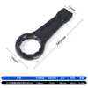 Llave de impacto negra de alta resistencia con mango recto, llave Torx de cabeza única, 65 engrosada, 36 acciones de martillo, 38 impactos, 90 tamaño grande, 95