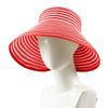 Chapéu de Verão para Mulheres, Chapéu de Praia com Proteção Solar, Chapéu de Sol para Exterior, Aba Larga, Dobrável, Chapéu de Palha com Topo Aberto, Aba Larga
